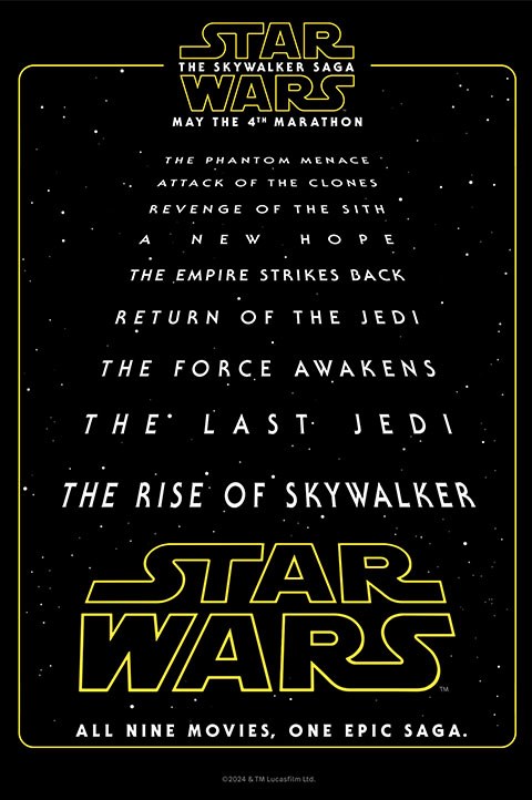 Star Wars 9-Movie Marathon Poster