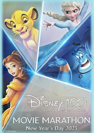 Disney 100 Movie Marathon Poster