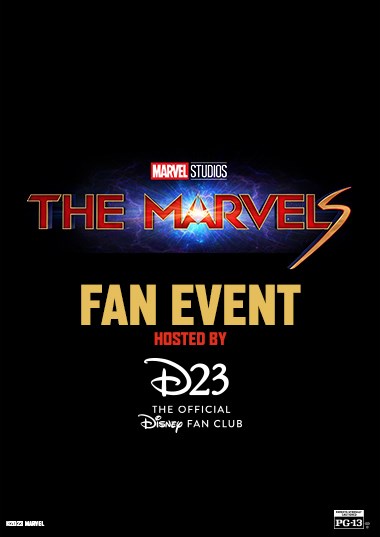 The Marvels - Fan Events Poster